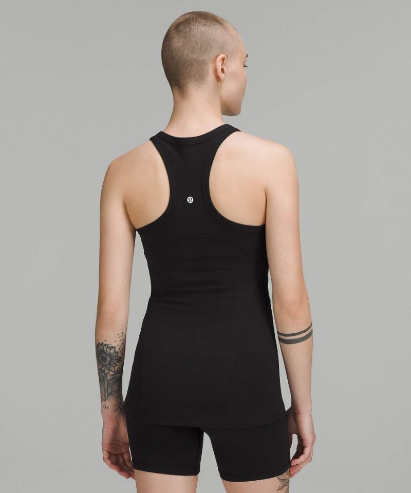 Camiseta sin Manga Lululemon Align™ Hip-Length Racerback Mujer Negras Chile | 724RMSNIQ