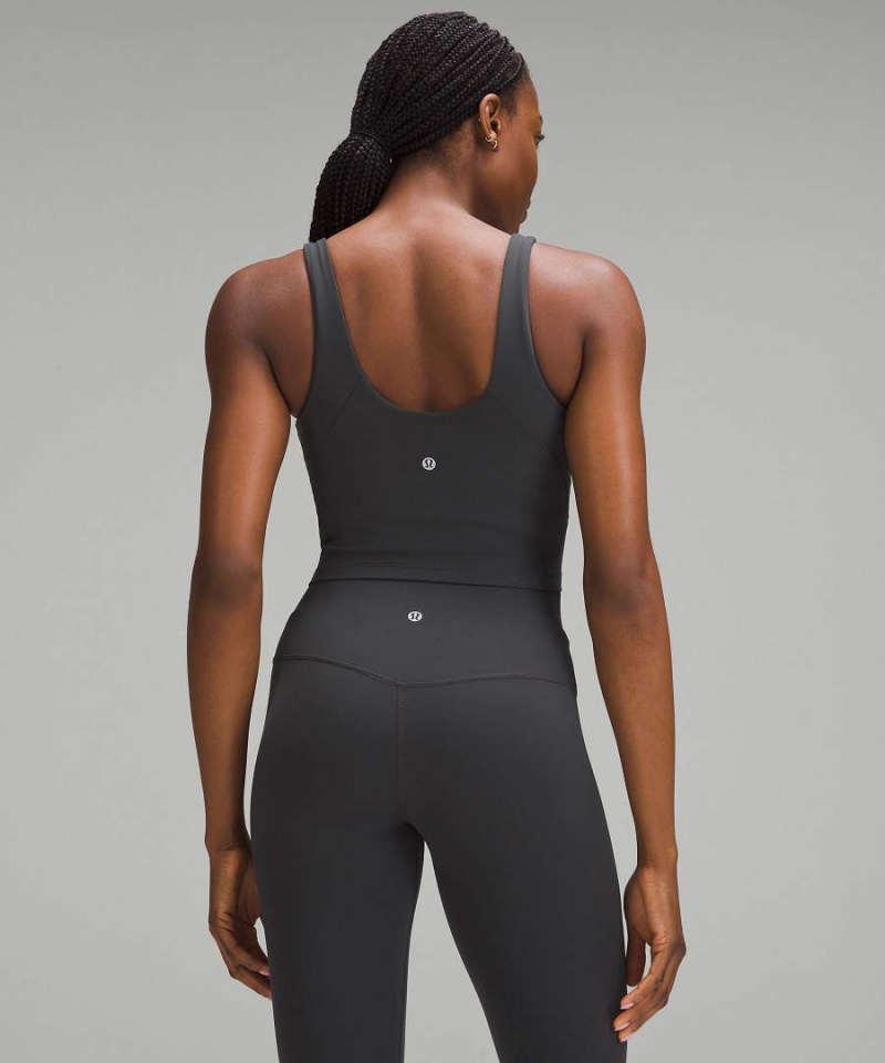 Camiseta sin Manga Lululemon Align™ Light Support, C/D Cup Mujer Gris Oscuro Chile | 435SFGCEB