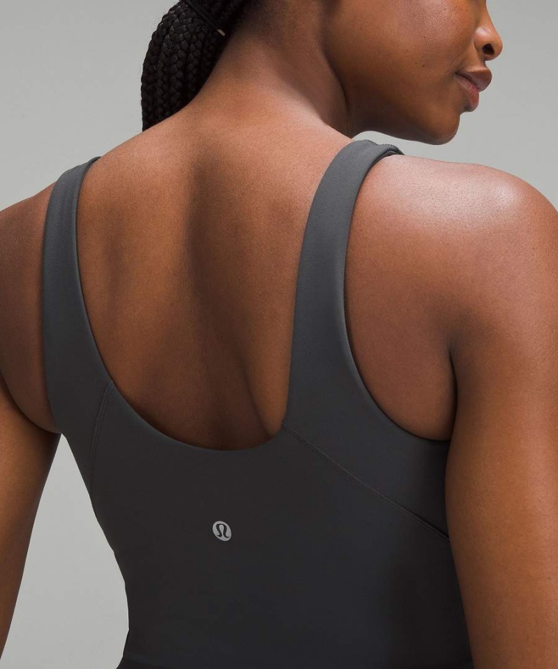Camiseta sin Manga Lululemon Align™ Light Support, C/D Cup Mujer Gris Oscuro Chile | 435SFGCEB