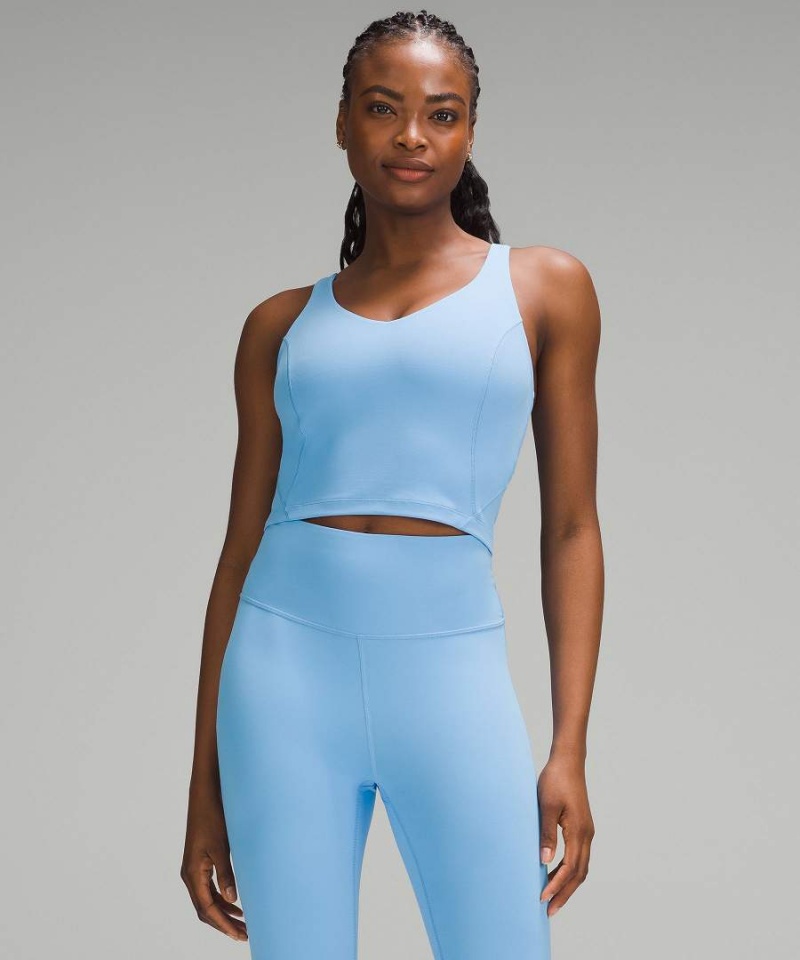 Camiseta sin Manga Lululemon Align™ Light Support, C/D Cup Mujer Azules Chile | 279ZDYCJS