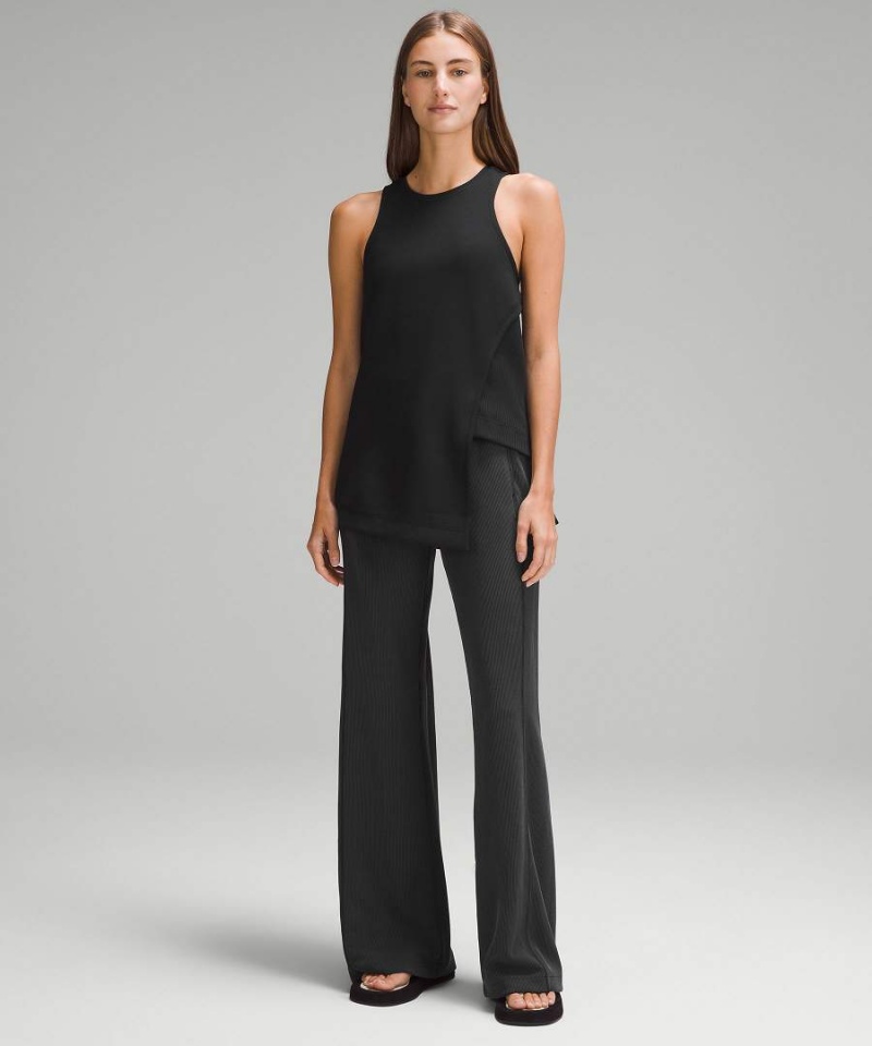 Camiseta sin Manga Lululemon Asymmetrical Side Cut-Out Mujer Negras Chile | 951FAYWUC