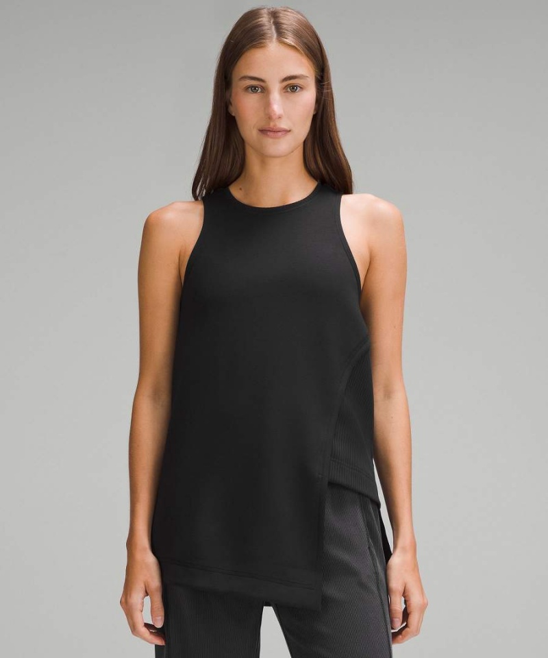 Camiseta sin Manga Lululemon Asymmetrical Side Cut-Out Mujer Negras Chile | 951FAYWUC