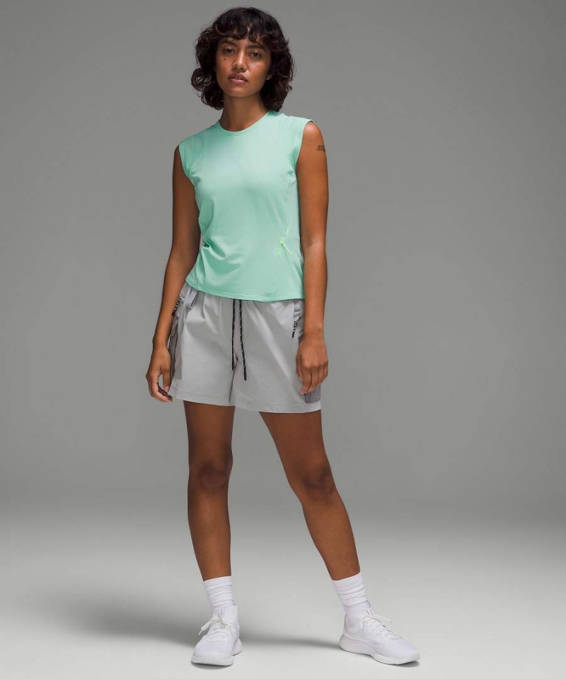 Camiseta sin Manga Lululemon Cap Sleeve Senderismo Mujer Verde Menta Chile | 973OLDCZN