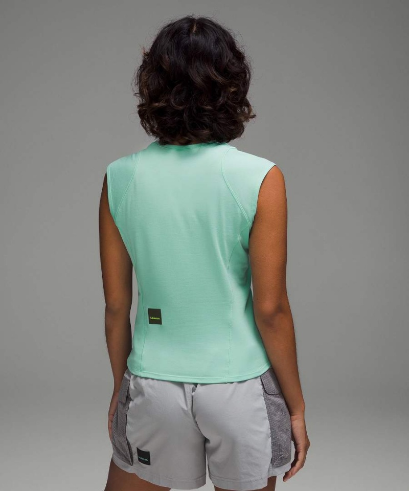 Camiseta sin Manga Lululemon Cap Sleeve Senderismo Mujer Verde Menta Chile | 973OLDCZN