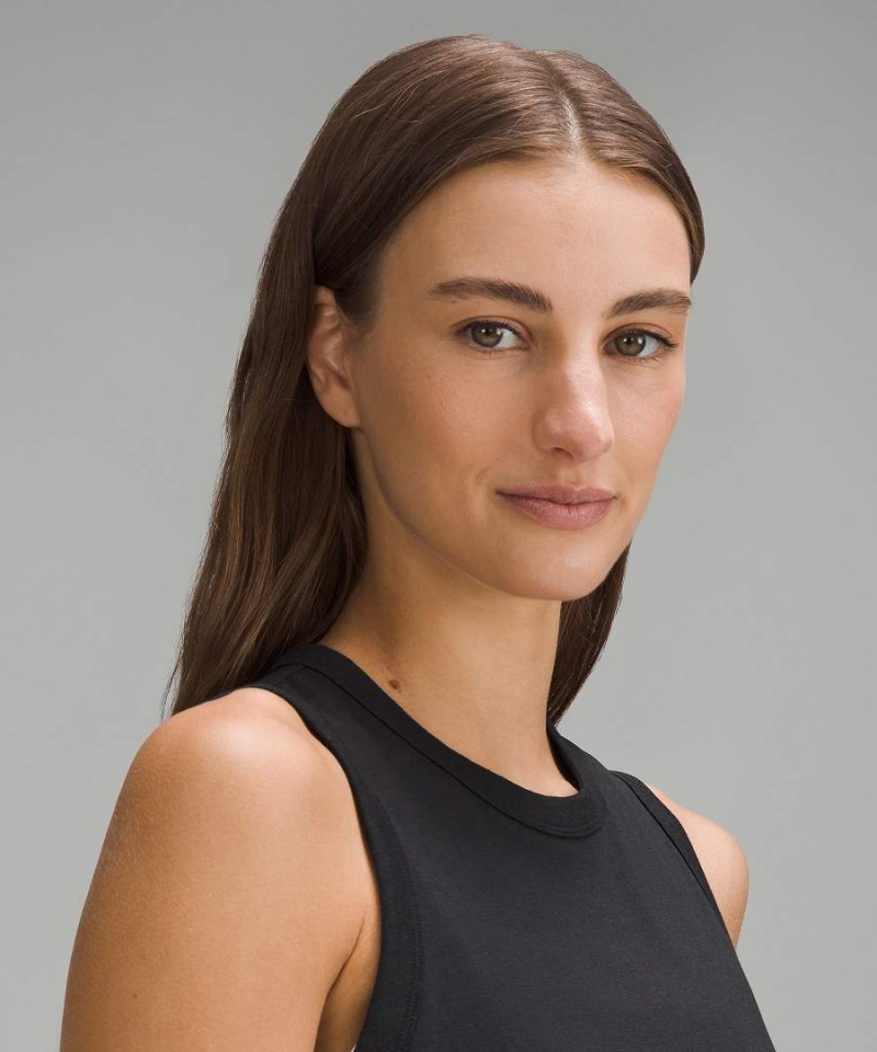 Camiseta sin Manga Lululemon Classic-Fit Algodon-Blend Mujer Negras Chile | 692YTIONM