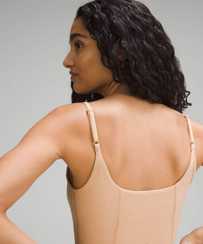 Camiseta sin Manga Lululemon Directo Correa Close-to-Body Shelf Mujer Beige Chile | 543AFTVWJ