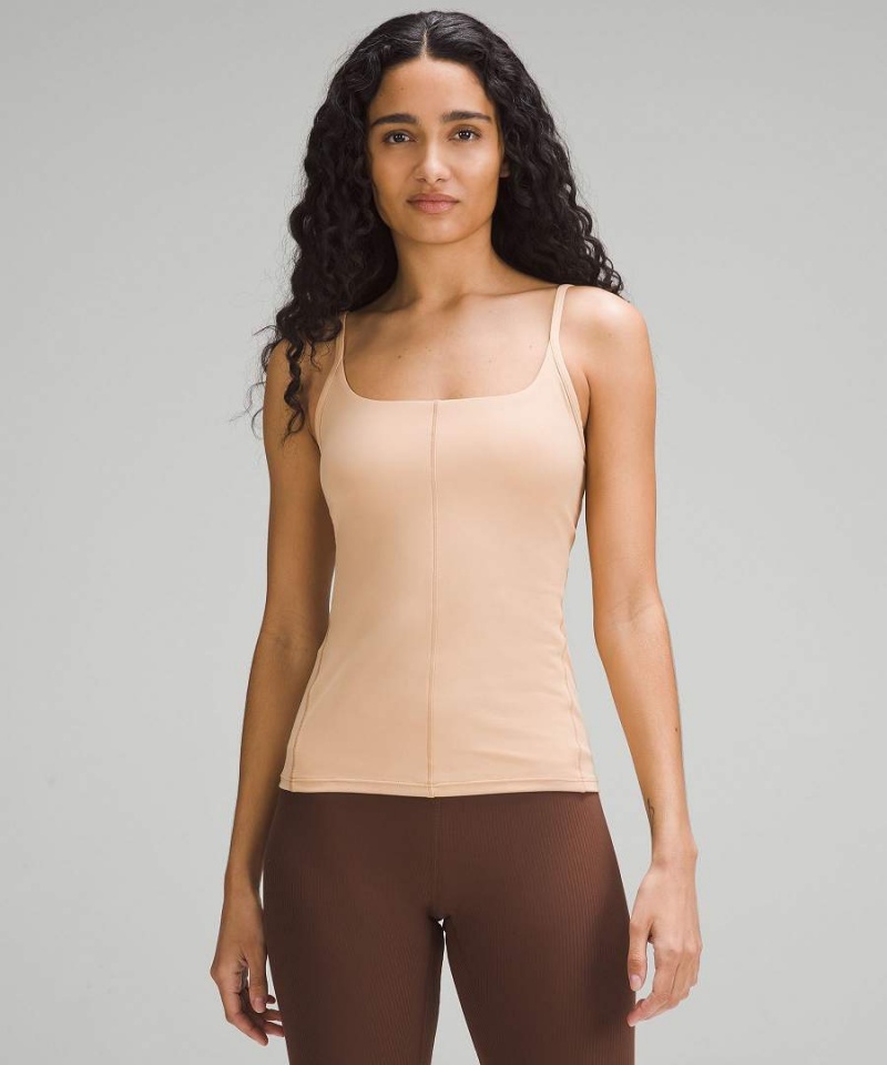 Camiseta sin Manga Lululemon Directo Correa Close-to-Body Shelf Mujer Beige Chile | 543AFTVWJ