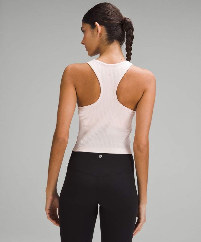 Camiseta sin Manga Lululemon Ebb to Calle Cropped Racerback Mujer Rojas Claro Chile | 708LPWOSQ
