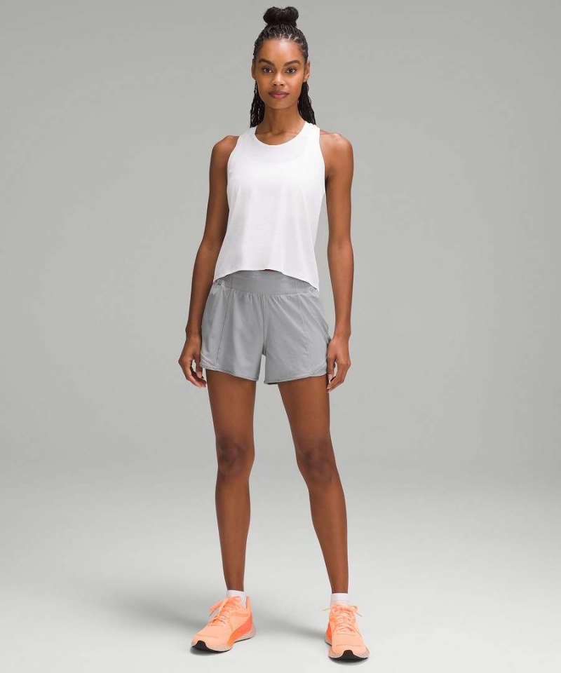 Camiseta sin Manga Lululemon Fast and Free Race Length Mujer Blancas Chile | 140OTZRQH