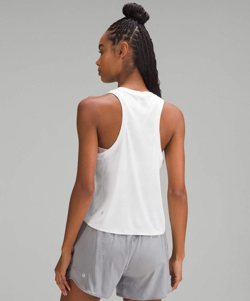 Camiseta sin Manga Lululemon Fast and Free Race Length Mujer Blancas Chile | 140OTZRQH
