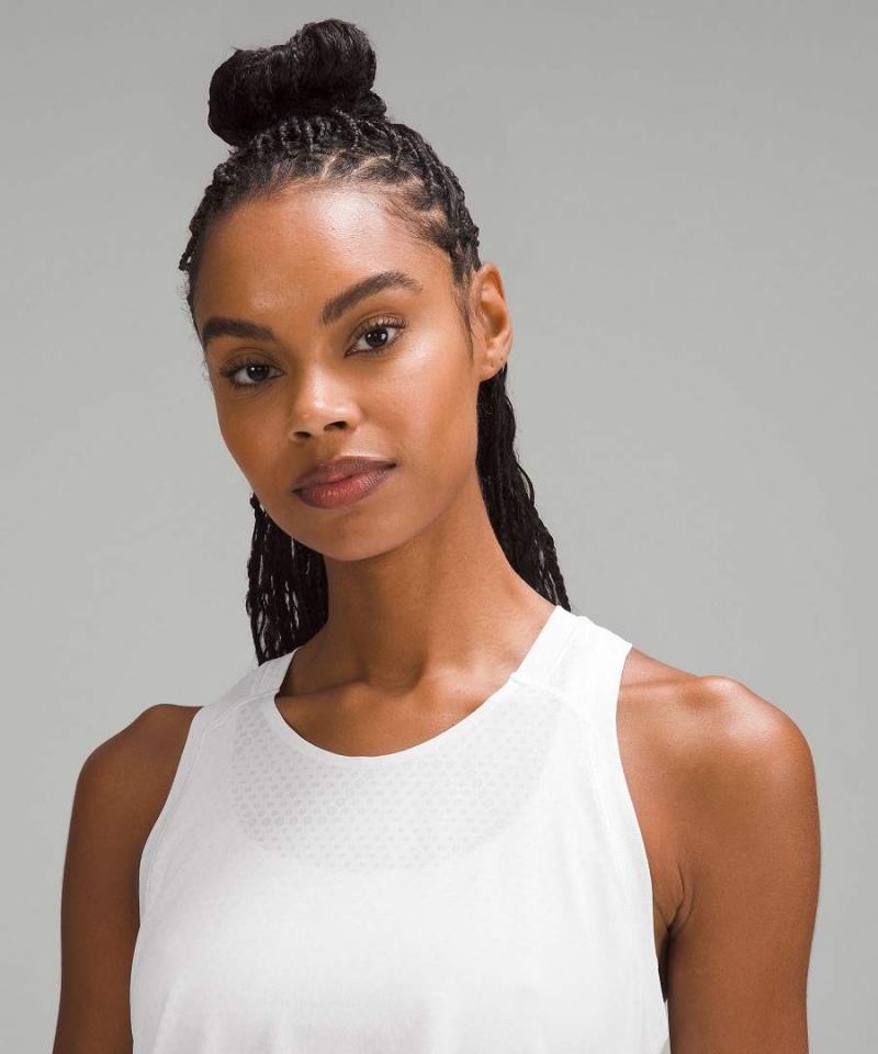 Camiseta sin Manga Lululemon Fast and Free Race Length Mujer Blancas Chile | 140OTZRQH