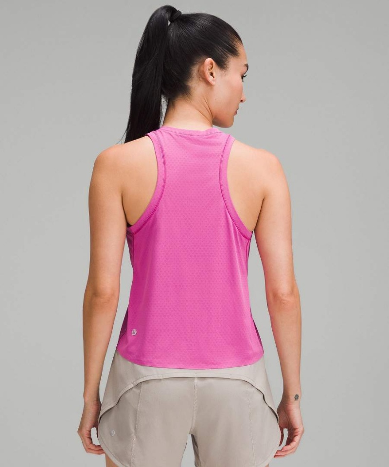 Camiseta sin Manga Lululemon Fast and Free Race Length Mujer Rosas Chile | 620WDUTYE