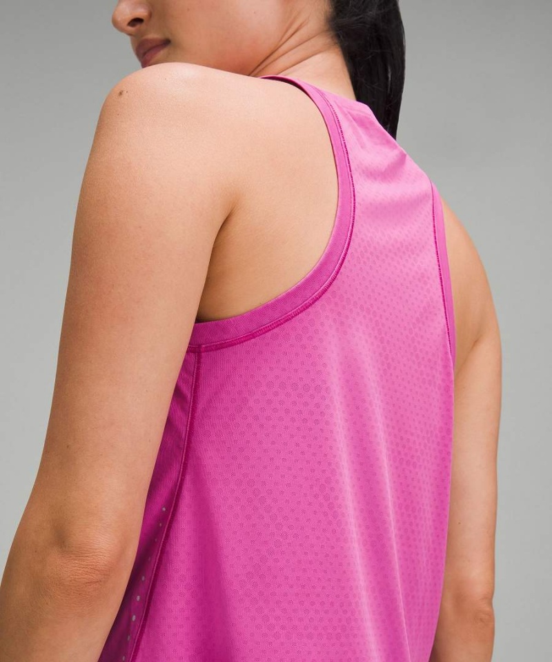 Camiseta sin Manga Lululemon Fast and Free Race Length Mujer Rosas Chile | 620WDUTYE