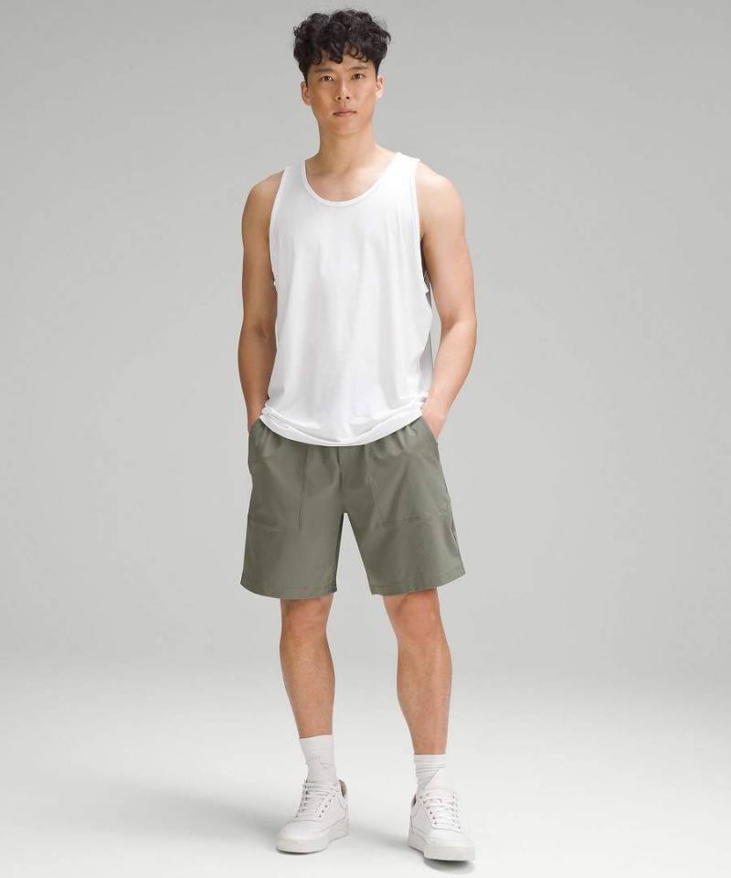Camiseta sin Manga Lululemon Fundamental Hombre Blancas Chile | 628UPLXNE