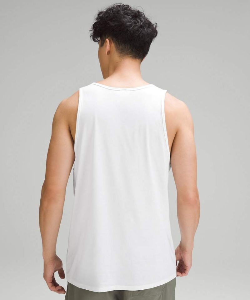 Camiseta sin Manga Lululemon Fundamental Hombre Blancas Chile | 628UPLXNE