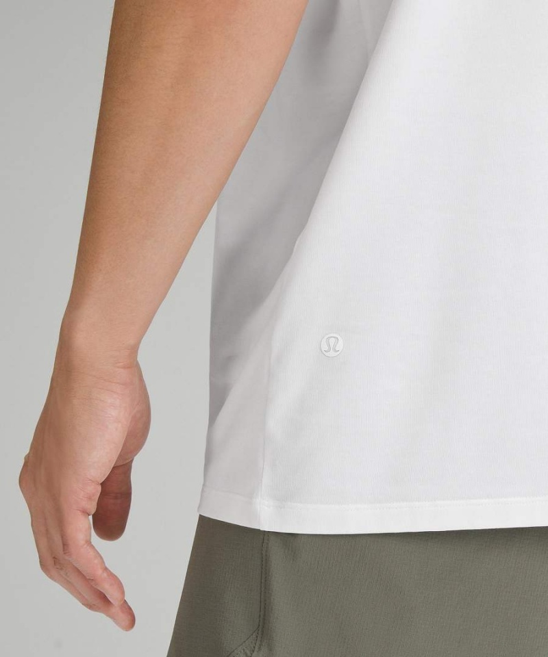 Camiseta sin Manga Lululemon Fundamental Hombre Blancas Chile | 628UPLXNE