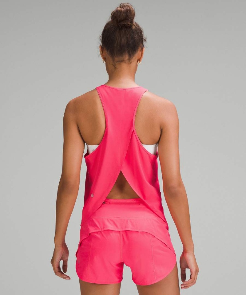 Camiseta sin Manga Lululemon High-Ventilation Correr Mujer Rojas Chile | 370DYFMZN