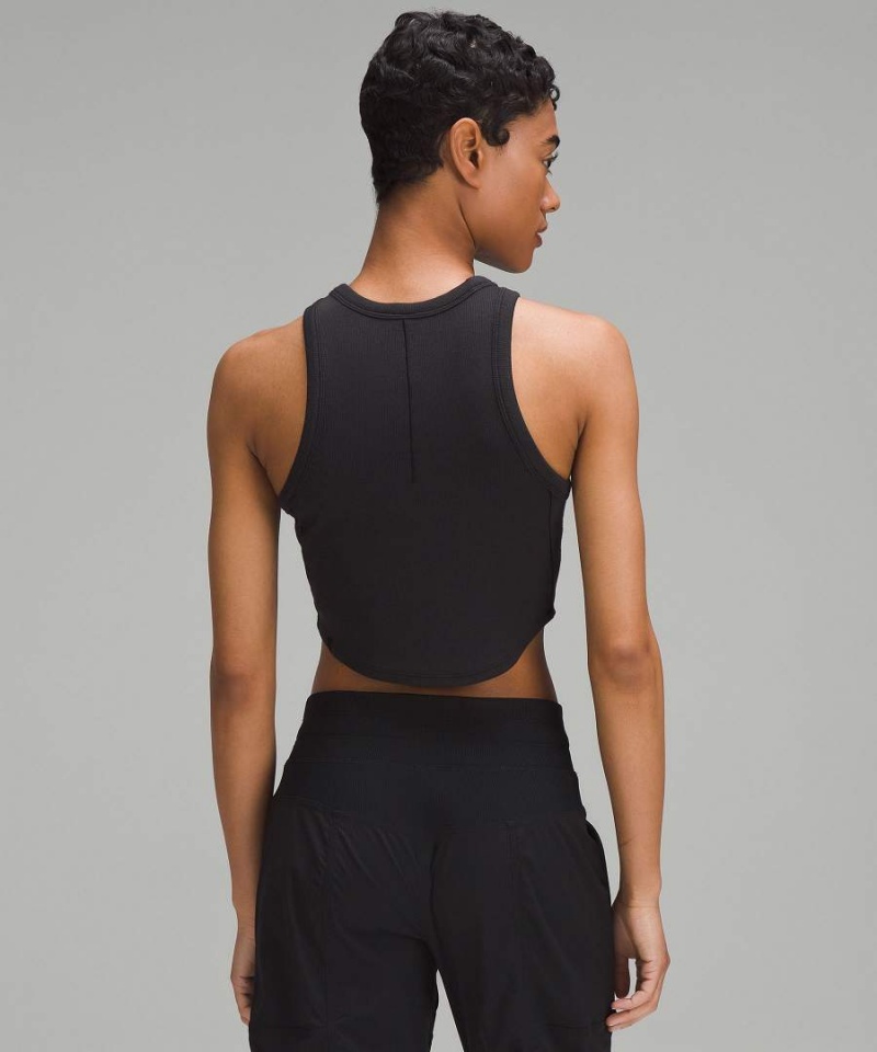 Camiseta sin Manga Lululemon Hold Tight Cropped Mujer Negras Chile | 268WYPKRD