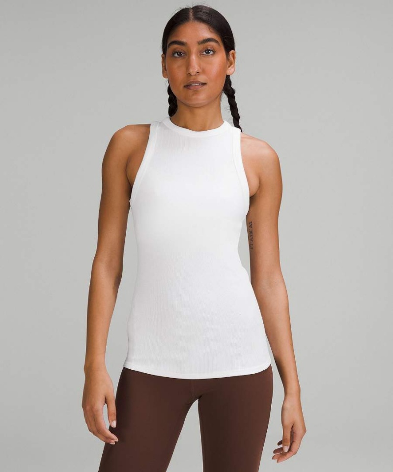 Camiseta sin Manga Lululemon Hold Tight Mujer Blancas Chile | 576EPUSAH