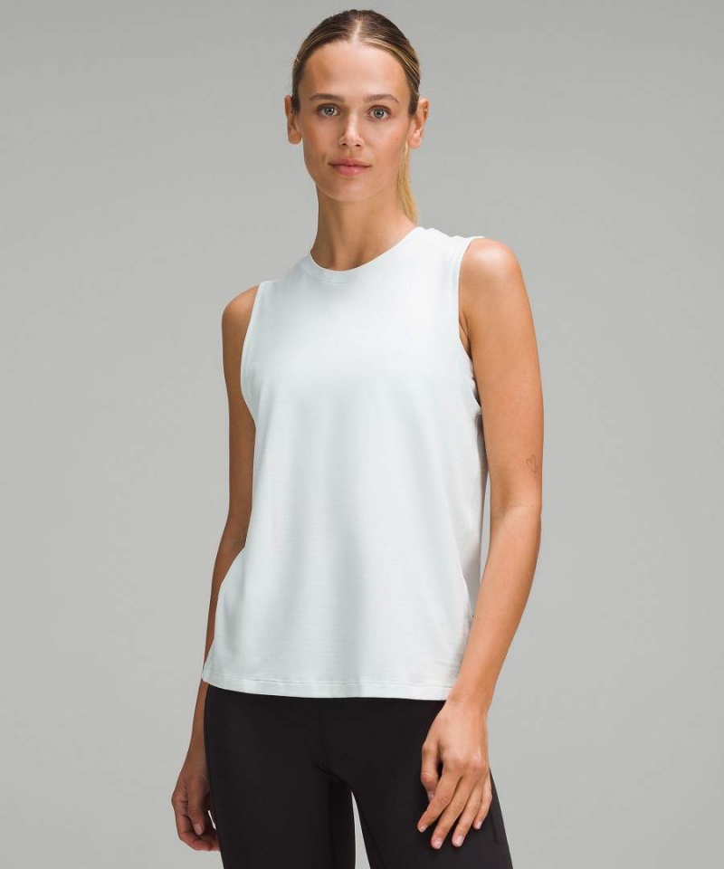 Camiseta sin Manga Lululemon License to Train Classic-Fit Mujer Azules Chile | 581YWCHXT