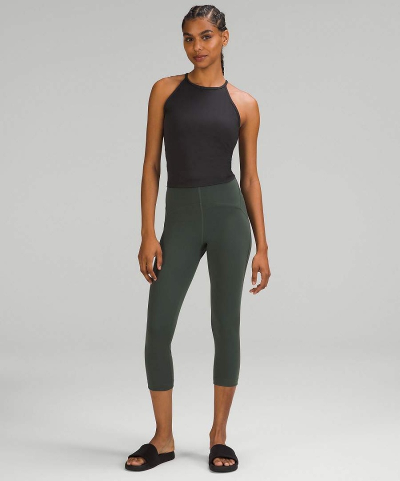Camiseta sin Manga Lululemon Ligeros High-Neck Yoga Mujer Negras Chile | 485SHLDJW
