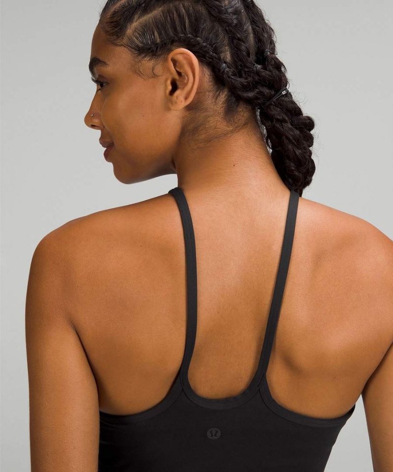 Camiseta sin Manga Lululemon Ligeros High-Neck Yoga Mujer Negras Chile | 485SHLDJW