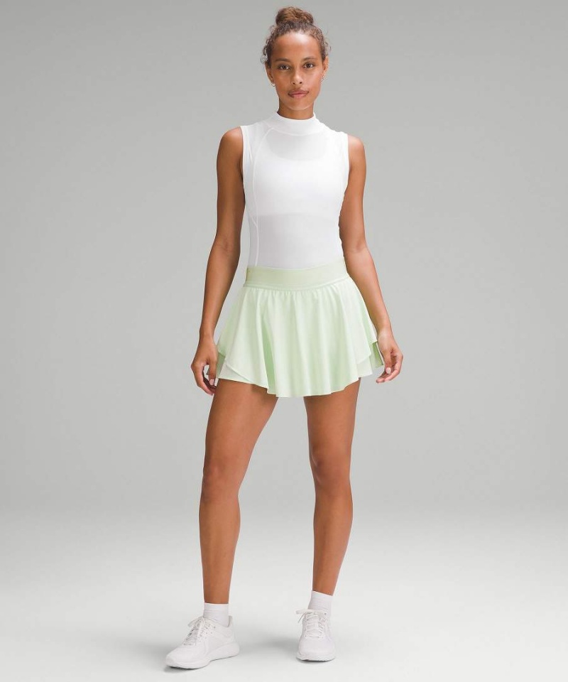 Camiseta sin Manga Lululemon Ligeros Nulux Mock-Neck Mujer Blancas Chile | 801WJHAZT