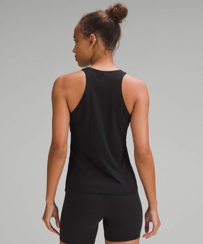 Camiseta sin Manga Lululemon Modal-Blend High-Neck Yoga Mujer Negras Chile | 043NTICGV