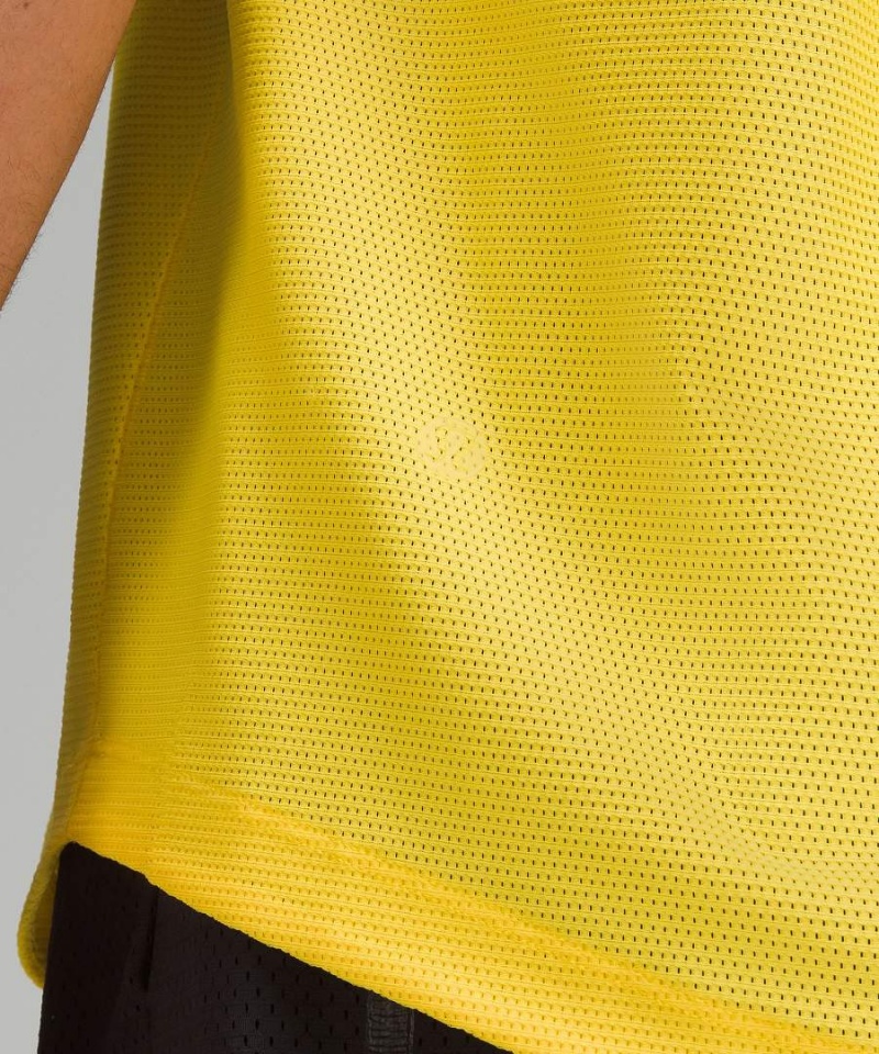Camiseta sin Manga Lululemon Relaxed Jordan Clarkson Deporte Hombre Amarillo Chile | 583WKZHFJ