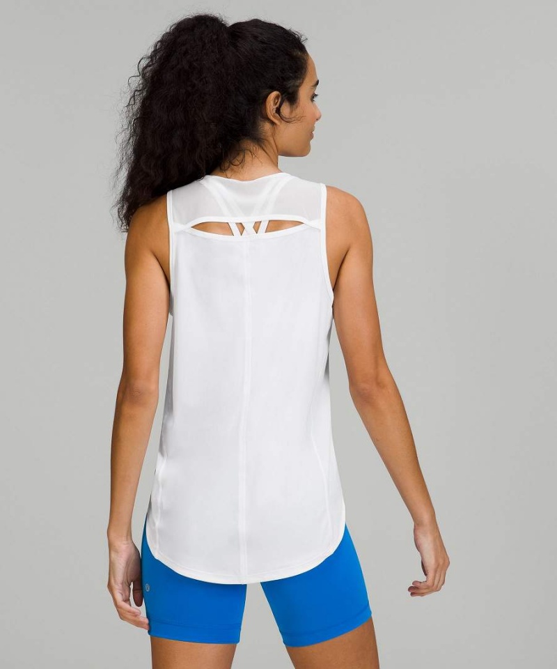Camiseta sin Manga Lululemon Sculpt Back Vent Mujer Blancas Chile | 549FGHRCW