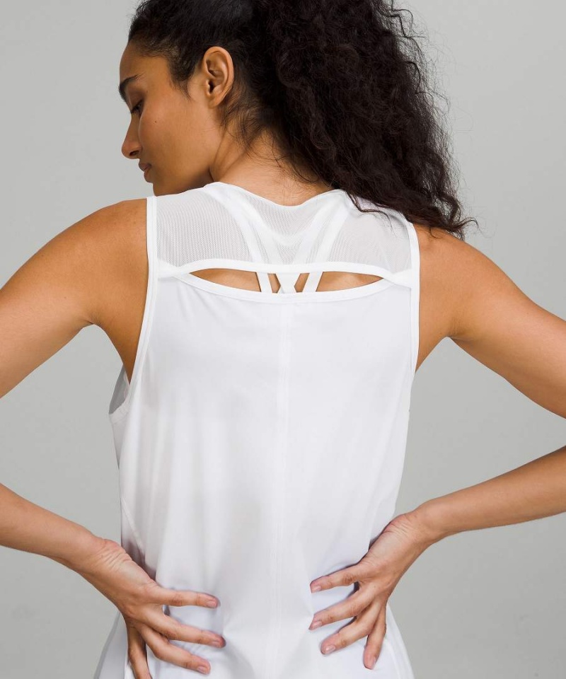 Camiseta sin Manga Lululemon Sculpt Back Vent Mujer Blancas Chile | 549FGHRCW