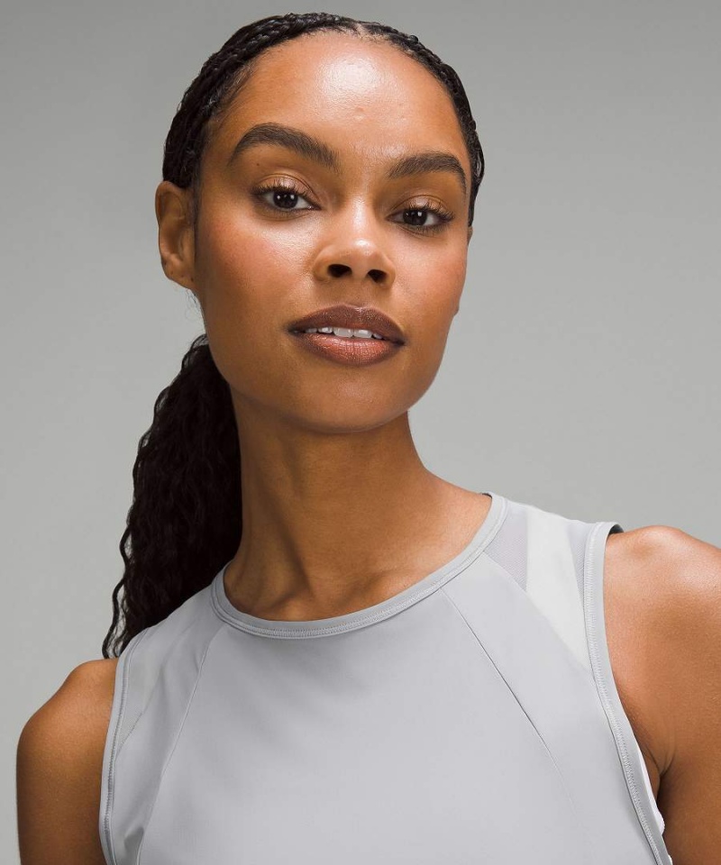 Camiseta sin Manga Lululemon Sculpt Cropped Mujer Gris Chile | 758WCITSE