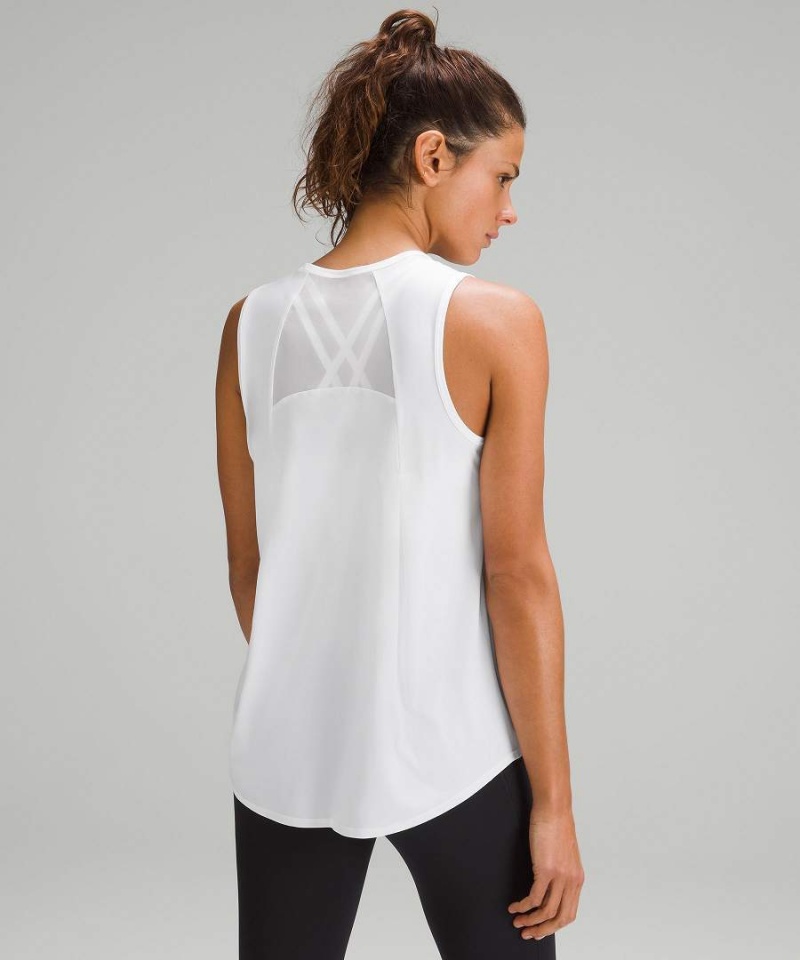 Camiseta sin Manga Lululemon Sculpt Mujer Blancas Chile | 586NGBIQA