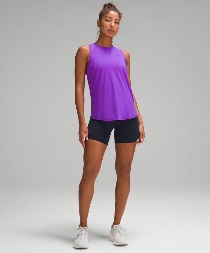 Camiseta sin Manga Lululemon Sculpt Mujer Azules Chile | 562MNFPTH