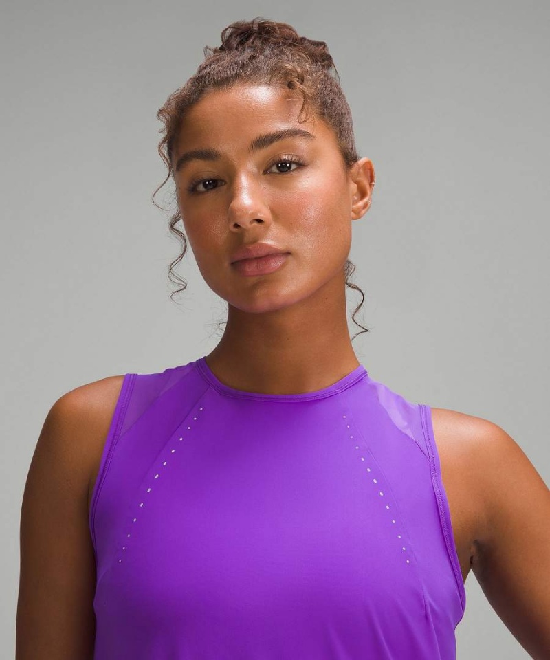 Camiseta sin Manga Lululemon Sculpt Mujer Azules Chile | 562MNFPTH