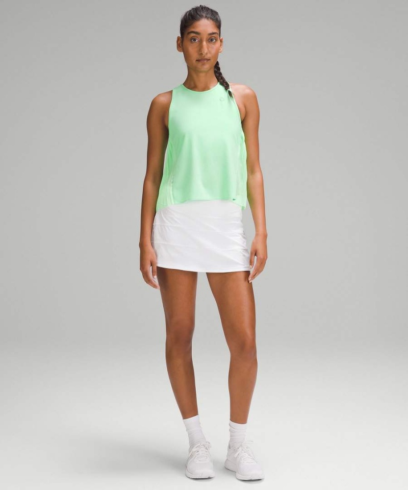Camiseta sin Manga Lululemon Side Pleats Tenis Mujer Turquesa Chile | 378ZHRQEL