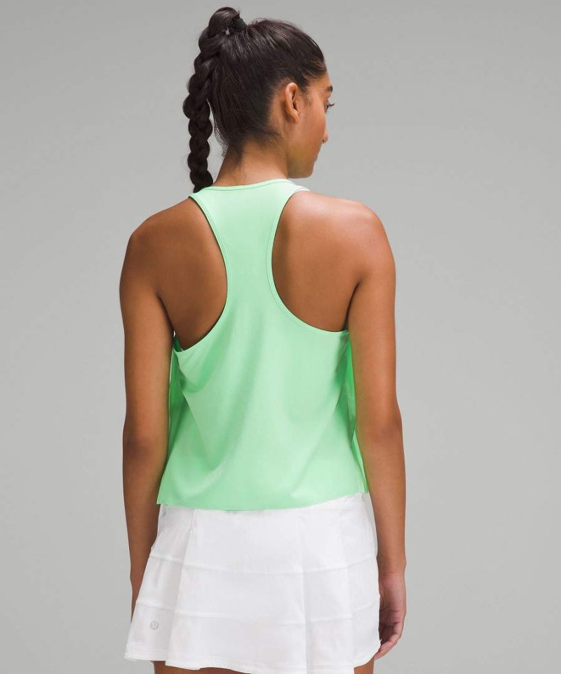 Camiseta sin Manga Lululemon Side Pleats Tenis Mujer Turquesa Chile | 378ZHRQEL