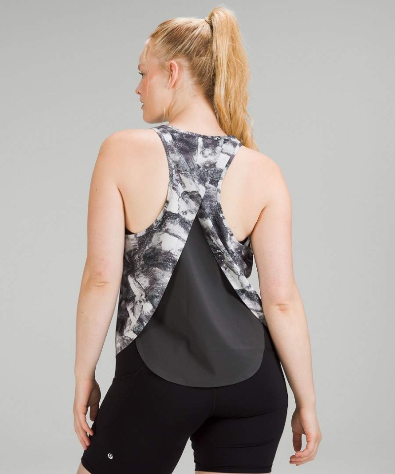 Camiseta sin Manga Lululemon Swift Ventilated Racerback Correr Mujer Gris Multicolor Chile | 789YKCZUJ
