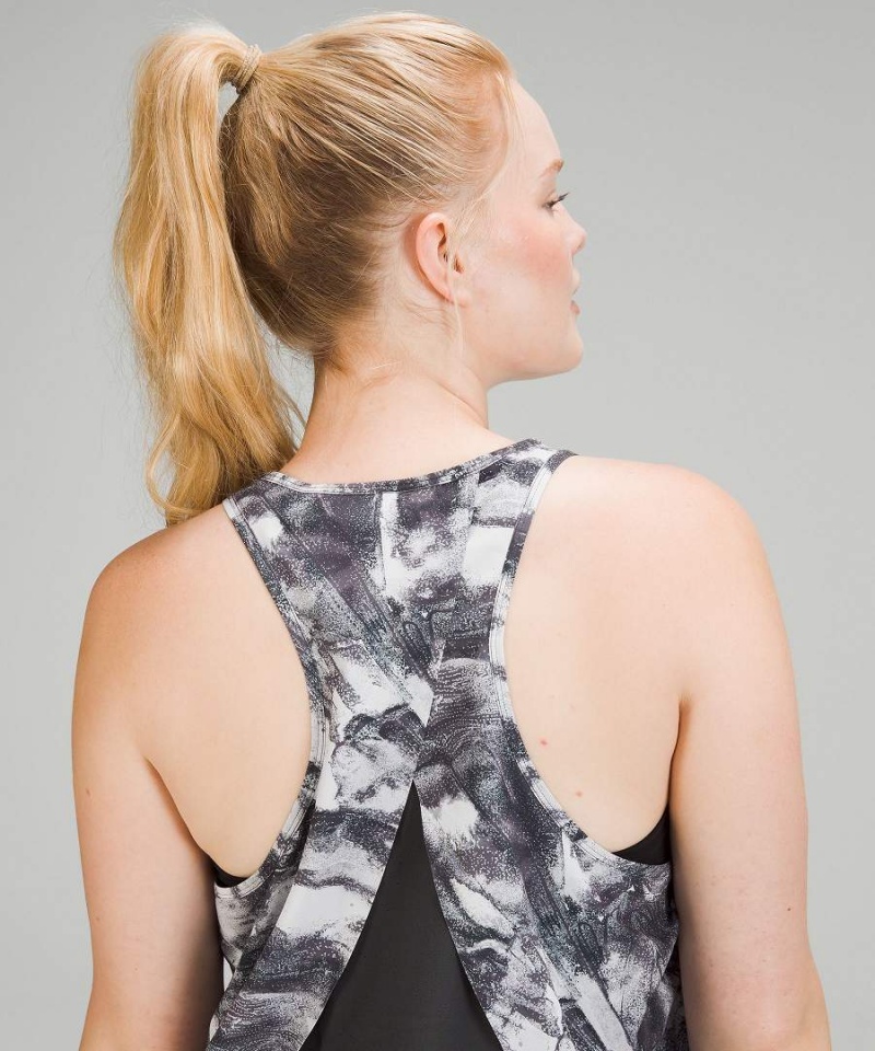 Camiseta sin Manga Lululemon Swift Ventilated Racerback Correr Mujer Gris Multicolor Chile | 789YKCZUJ