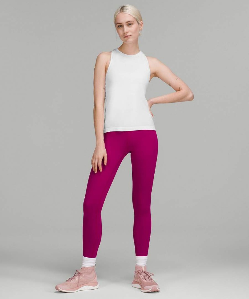 Camiseta sin Manga Lululemon Swiftly Tech High-Neck 2.0 Race Length Mujer Blancas Blancas Chile | 192SWHJOX