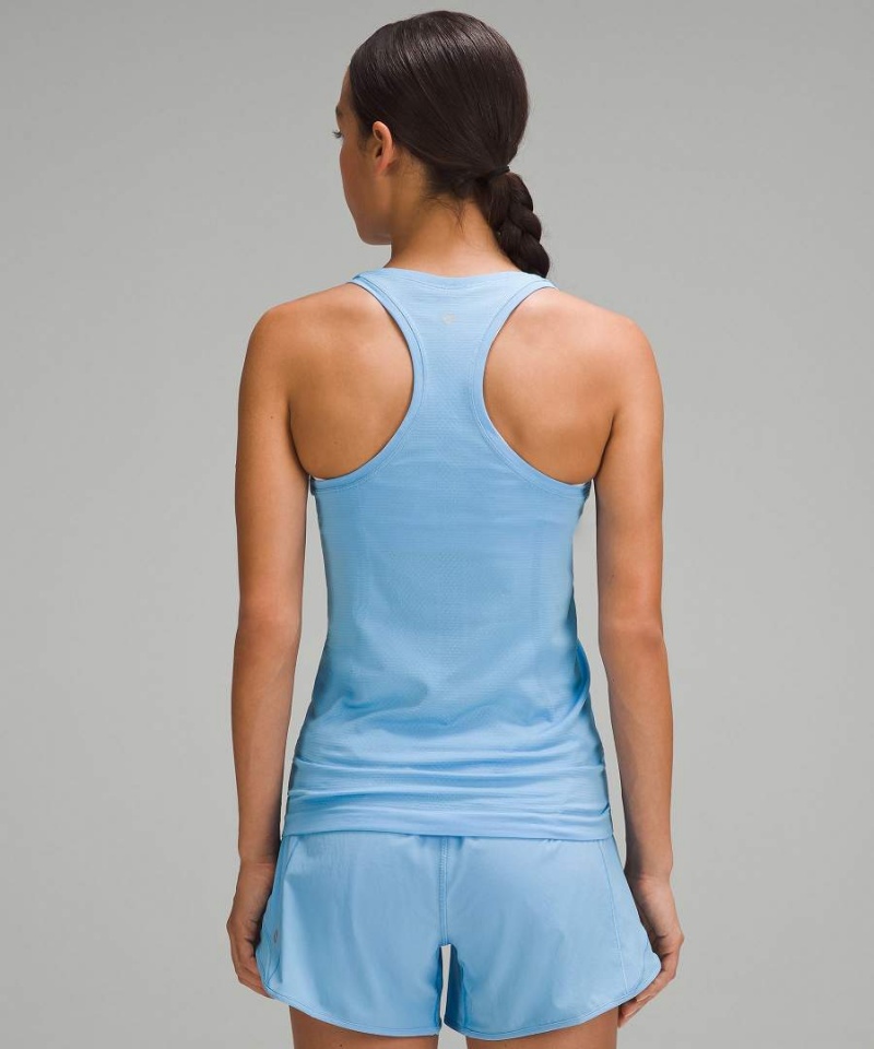 Camiseta sin Manga Lululemon Swiftly Tech Racerback 2.0 Mujer Azules Azules Chile | 604KQPJOB