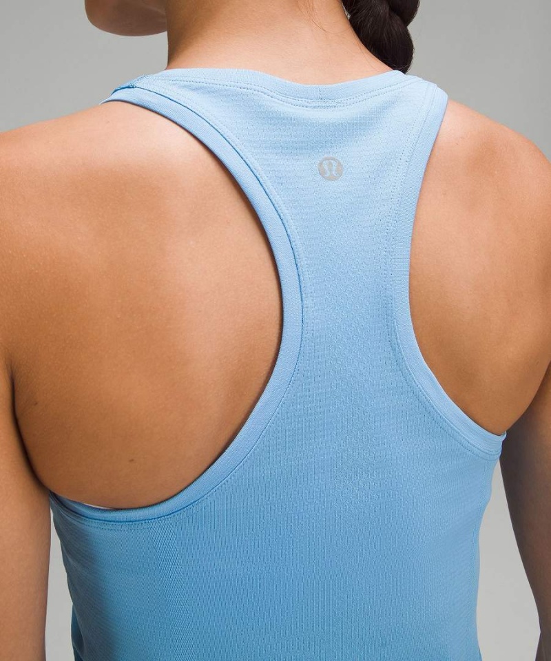 Camiseta sin Manga Lululemon Swiftly Tech Racerback 2.0 Mujer Azules Azules Chile | 604KQPJOB