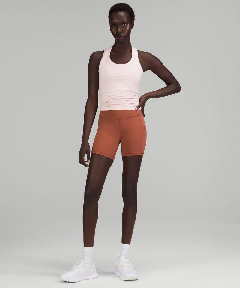 Camiseta sin Manga Lululemon Swiftly Tech Racerback 2.0 Mujer Rojas Claro Chile | 185RUPYNK