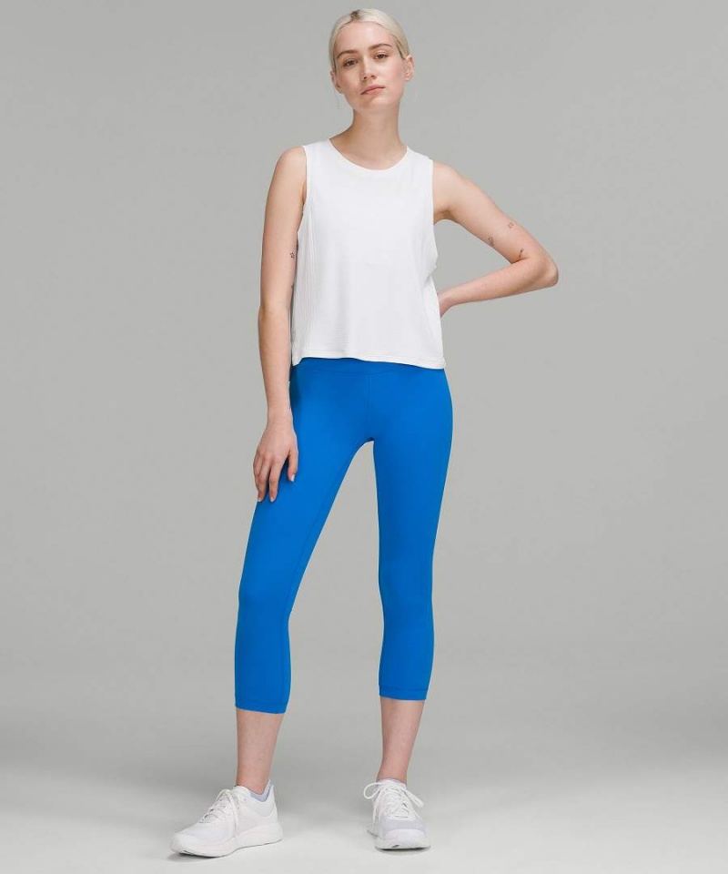 Camiseta sin Manga Lululemon Train to Be High-Low Hem Mujer Blancas Blancas Chile | 915DXSLQT