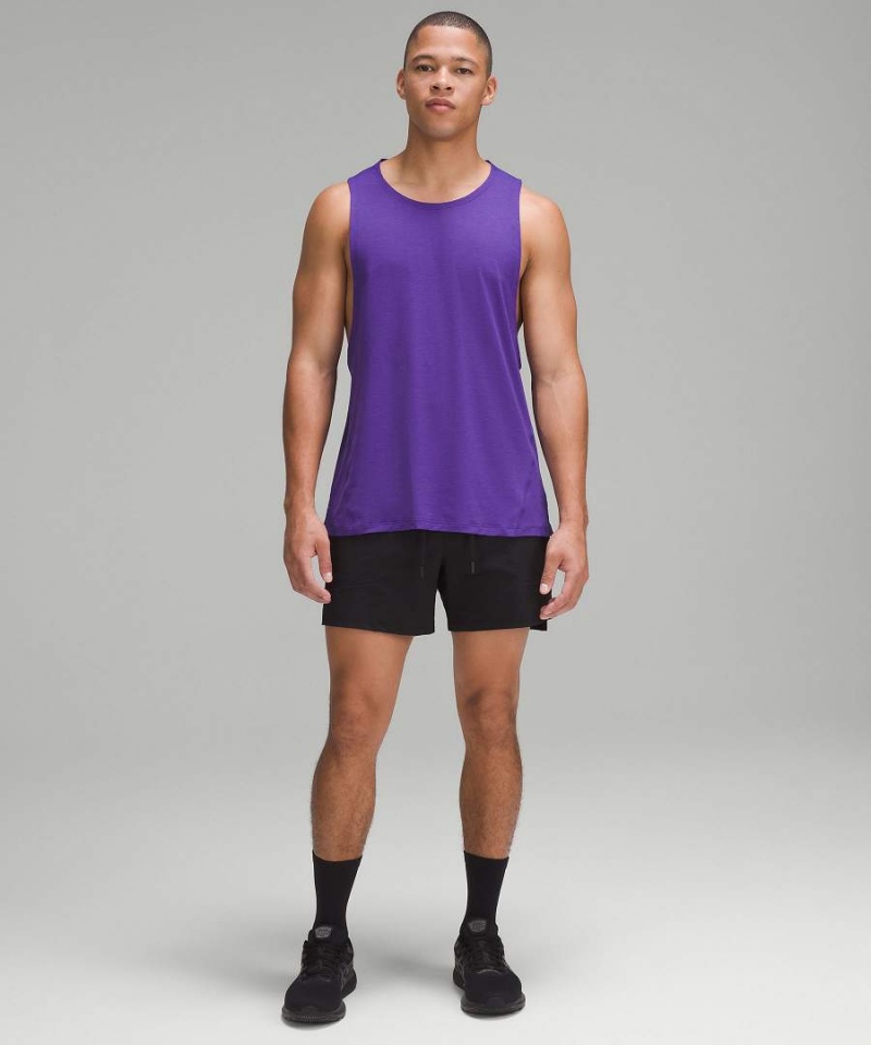 Camiseta sin Manga Lululemon Ultralight Entrenamiento Hombre Moradas Chile | 530TLWHVY