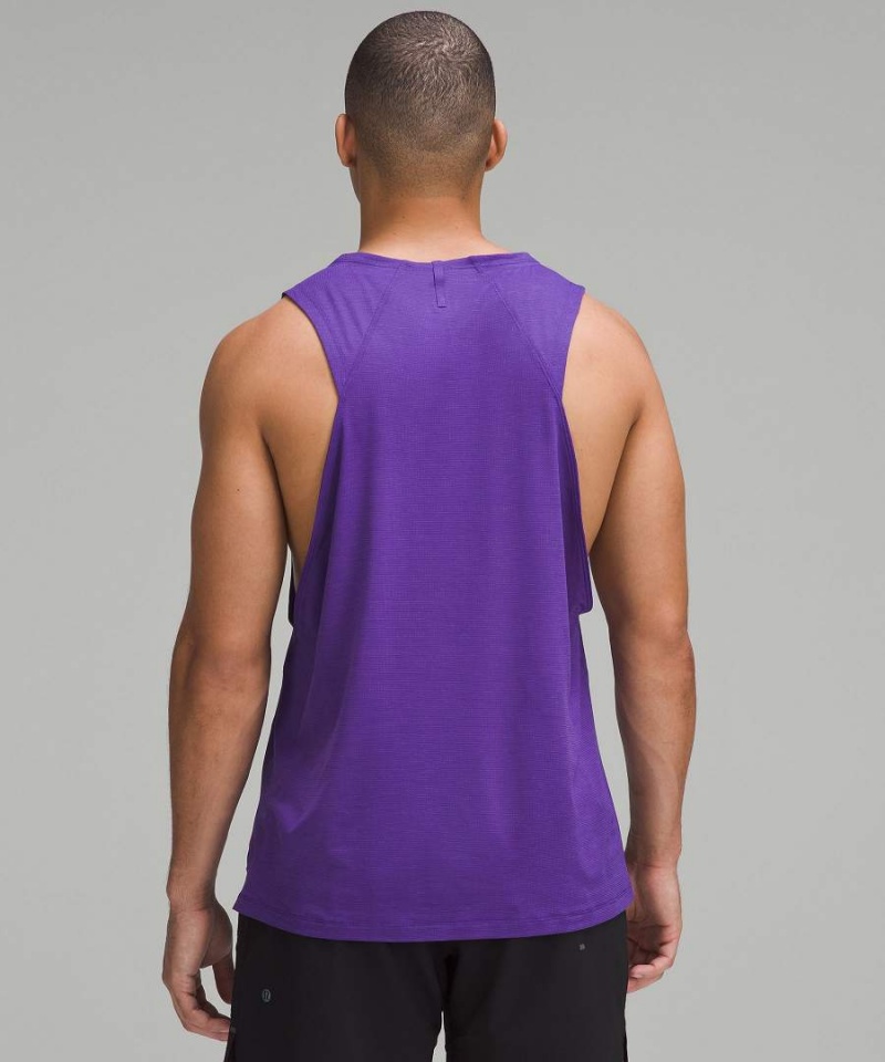 Camiseta sin Manga Lululemon Ultralight Entrenamiento Hombre Moradas Chile | 530TLWHVY