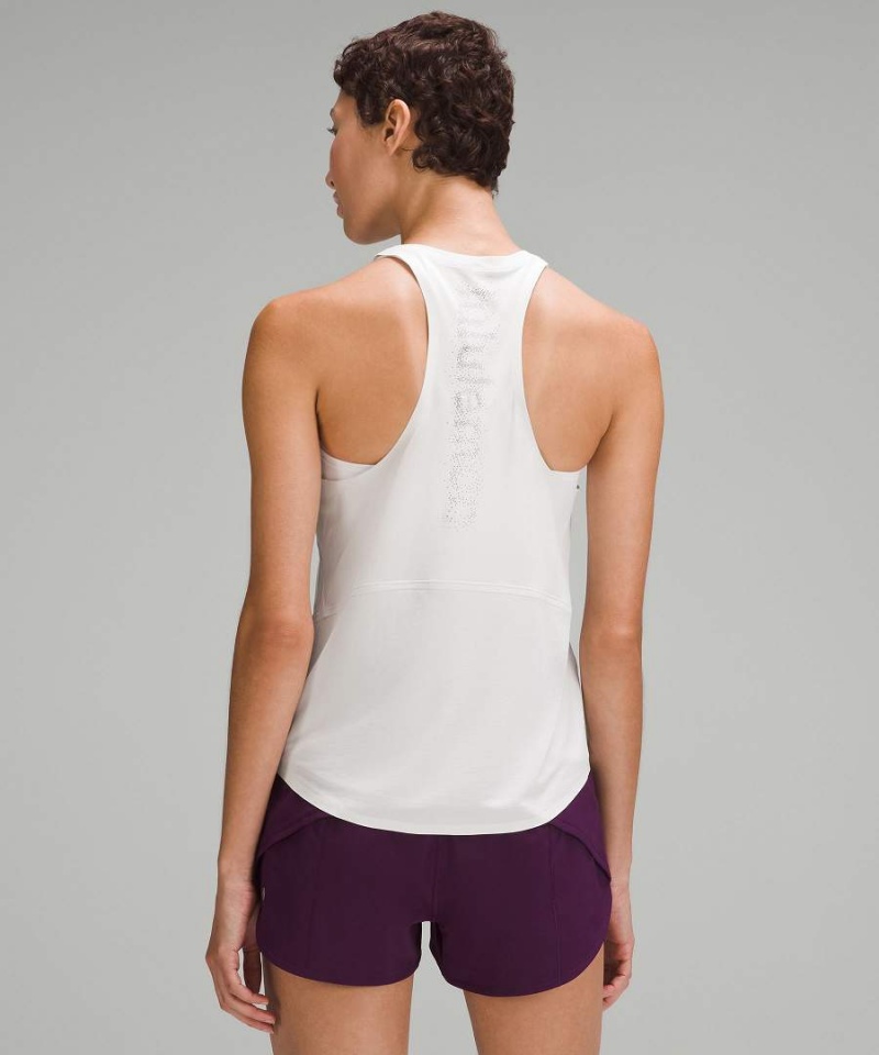 Camiseta sin Manga Lululemon Ultralight Reflective Correr Mujer Blancas Chile | 625XUOHQZ