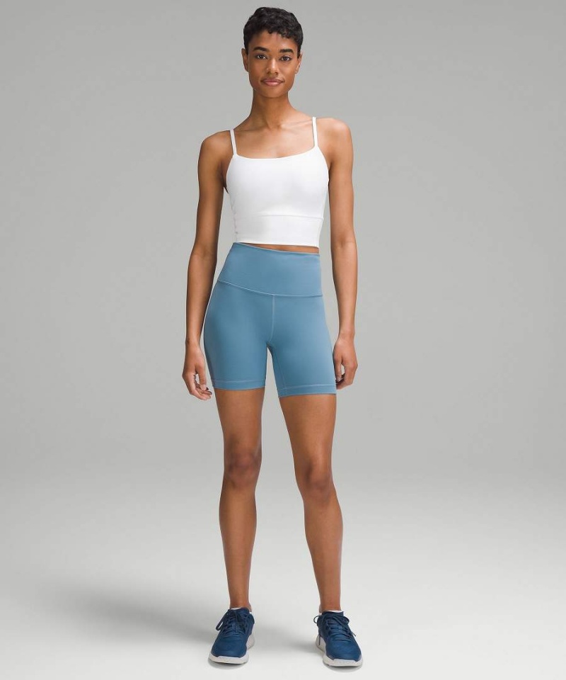 Camiseta sin Manga Lululemon Wunder Train Tiras Mujer Blancas Chile | 853GRXAWP