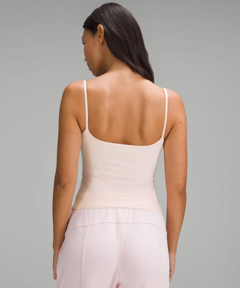 Camiseta sin Manga Lululemon Wundermost Ultra-Soft Nulu Spaghetti-Correa Cami Mujer Rojas Claro Chile | 740NQWATG