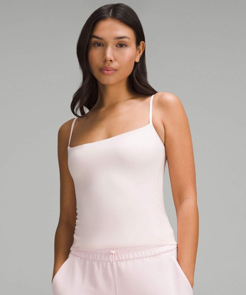 Camiseta sin Manga Lululemon Wundermost Ultra-Soft Nulu Spaghetti-Correa Cami Mujer Rojas Claro Chile | 740NQWATG